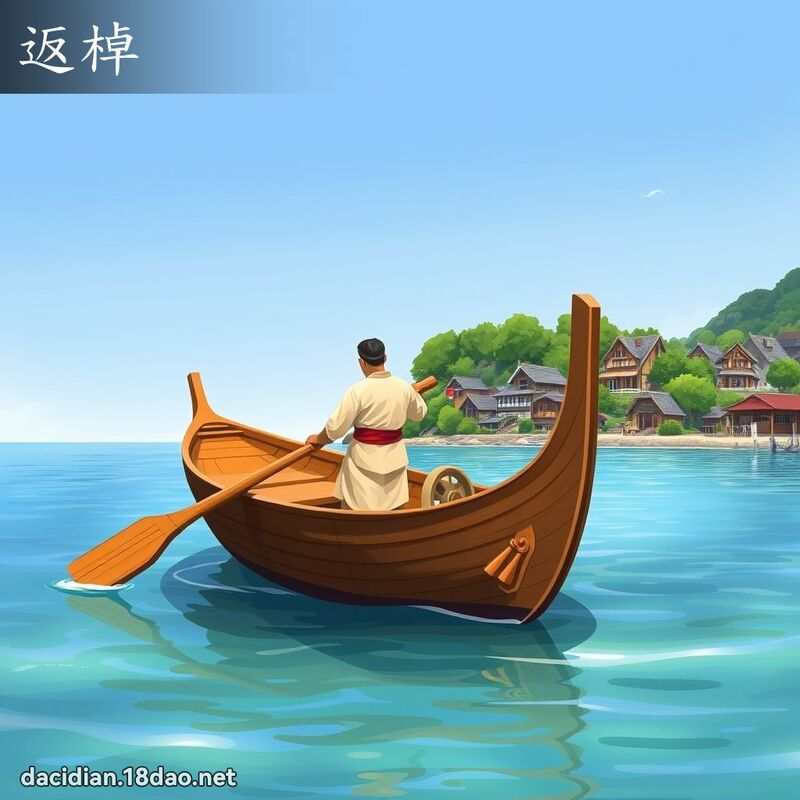 返棹 - 國語大辭典配圖