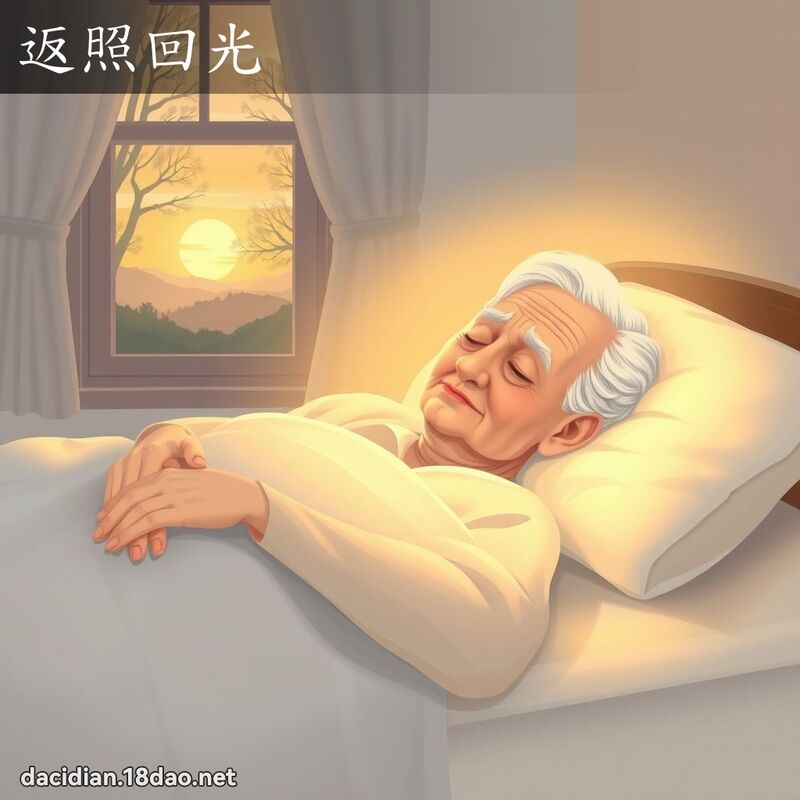 返照回光 - 國語大辭典配圖