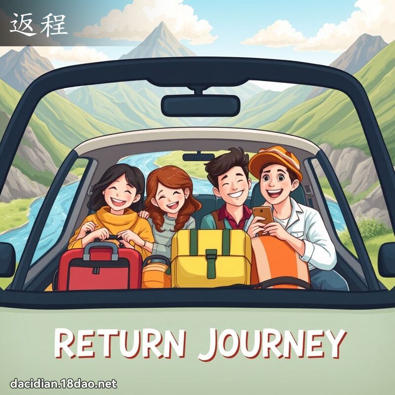 返程 - 國語大辭典配圖
