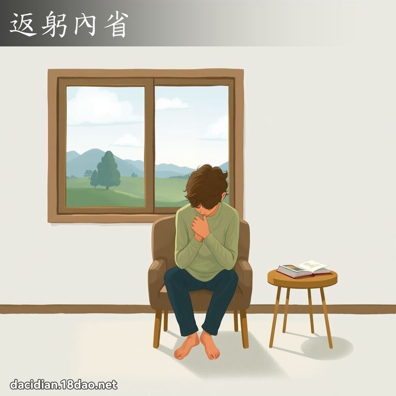 返躬內省 - 國語大辭典配圖