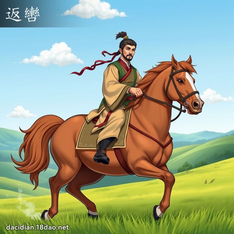 返轡 - 國語大辭典配圖