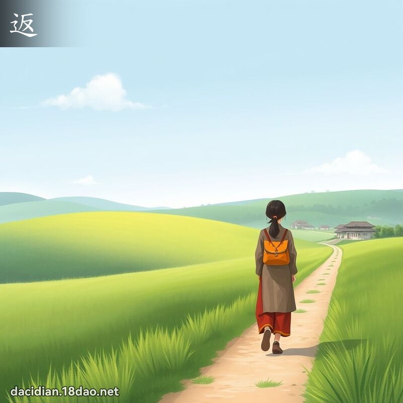 返 - 國語大辭典配圖