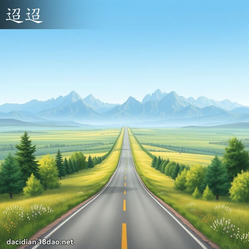 迢迢 - 国语大辞典配图