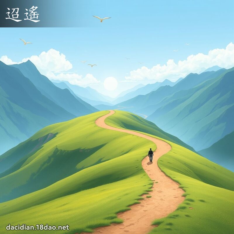 迢遥 - 国语大辞典配图