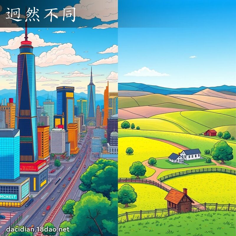迥然不同 - 國語大辭典配圖