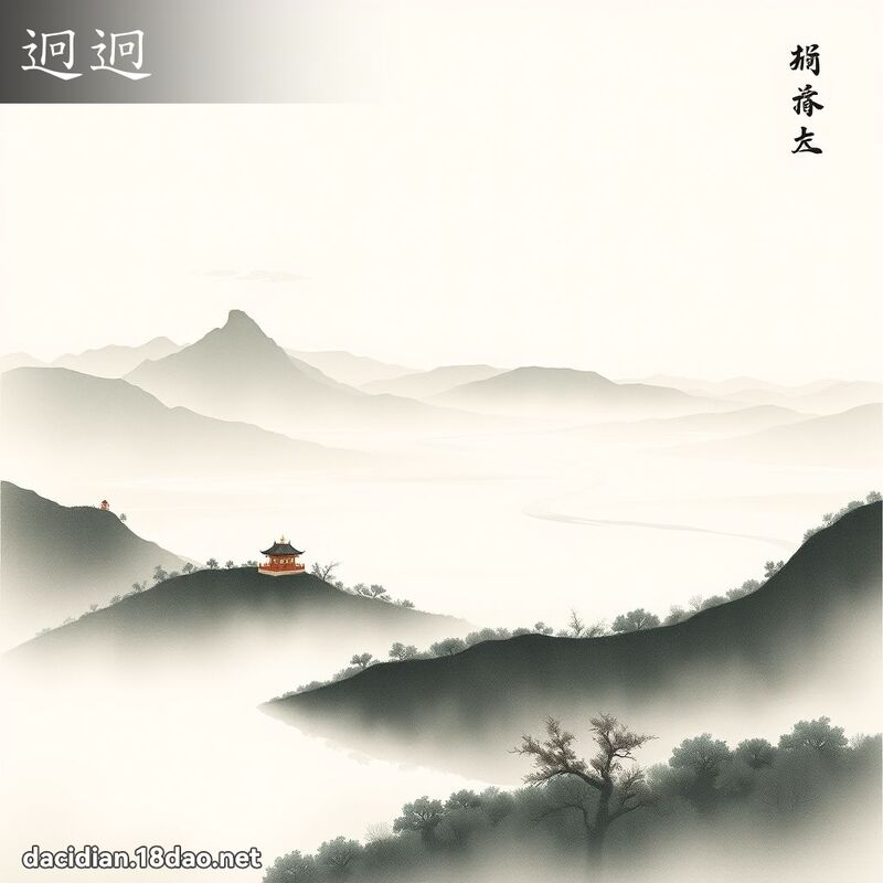 迥迥 - 国语大辞典配图