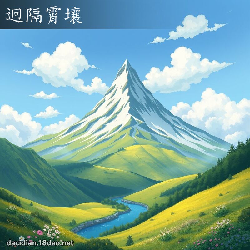 迥隔霄壤 - 国语大辞典配图