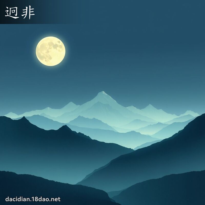 迥非 - 国语大辞典配图
