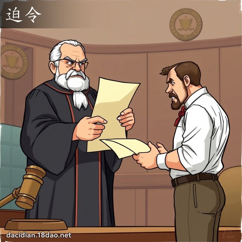 迫令 - 國語大辭典配圖