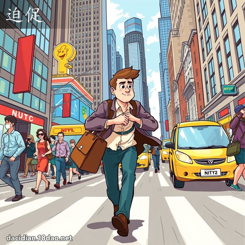 迫促 - 國語大辭典配圖