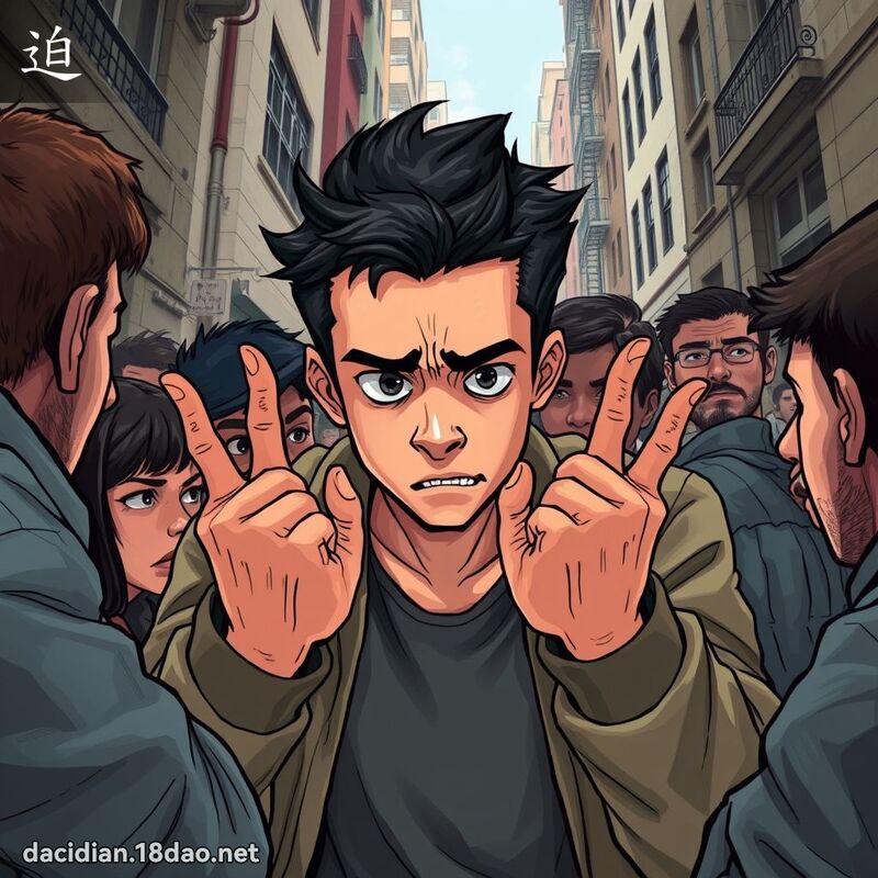 迫 - 國語大辭典配圖