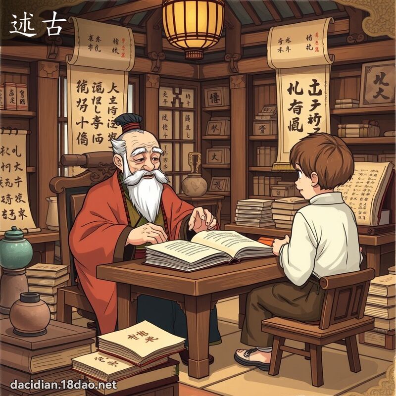 述古 - 国语大辞典配图