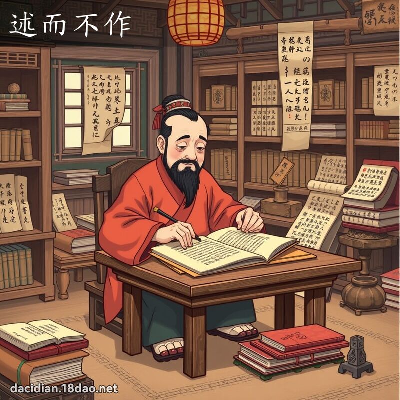 述而不作 - 國語大辭典配圖