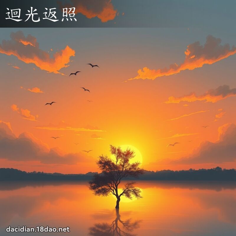 迴光返照 - 國語大辭典配圖