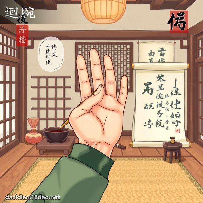 迴腕 - 國語大辭典配圖