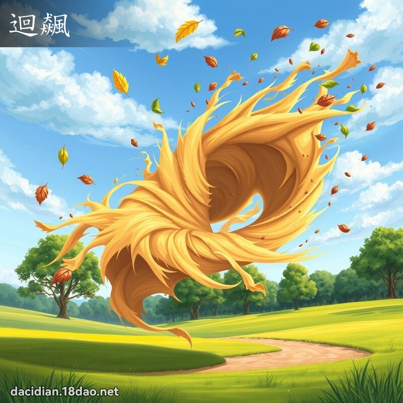 回飆 - 国语大辞典配图