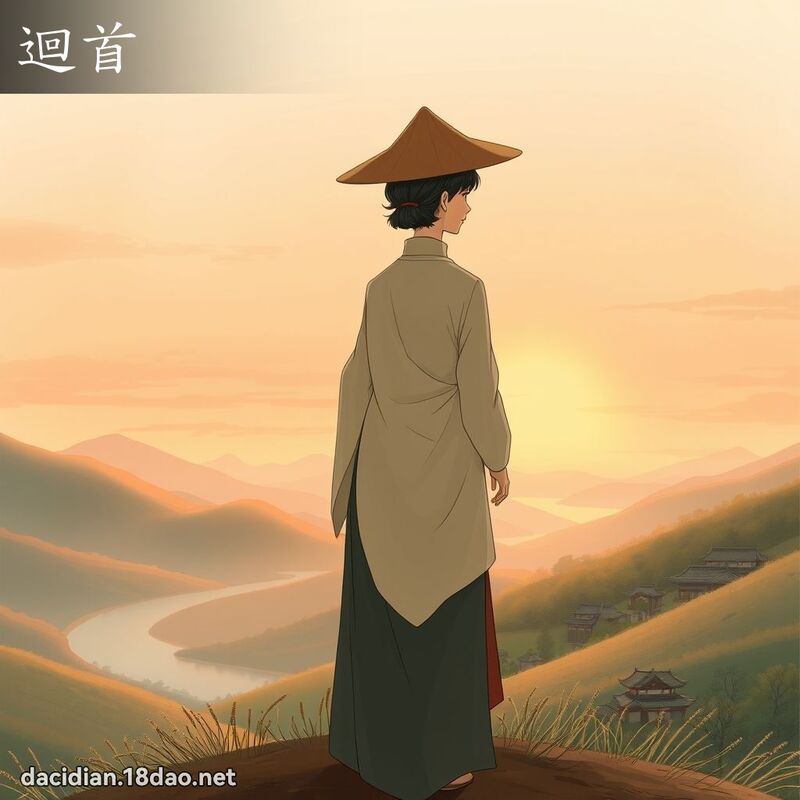 迴首 - 國語大辭典配圖