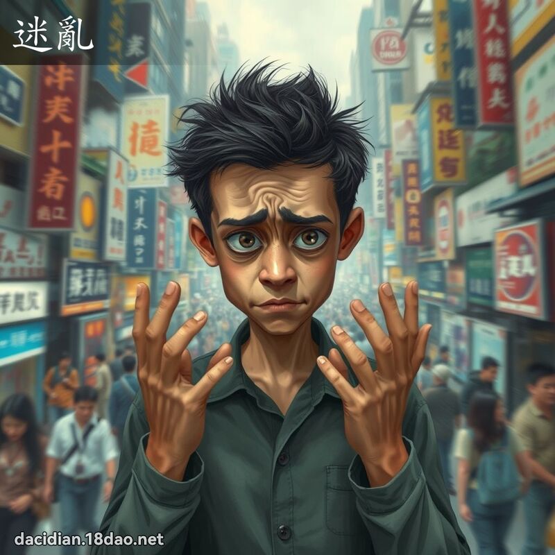迷乱 - 国语大辞典配图