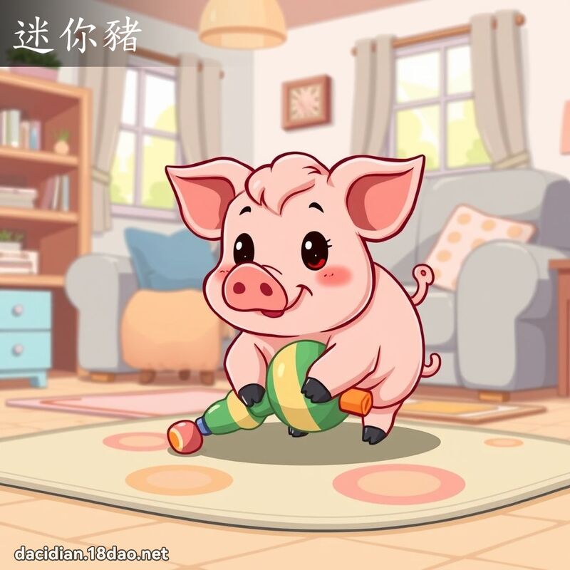 迷你豬 - 國語大辭典配圖