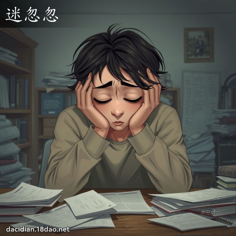 迷忽忽 - 国语大辞典配图