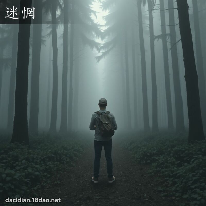 迷惘 - 国语大辞典配图