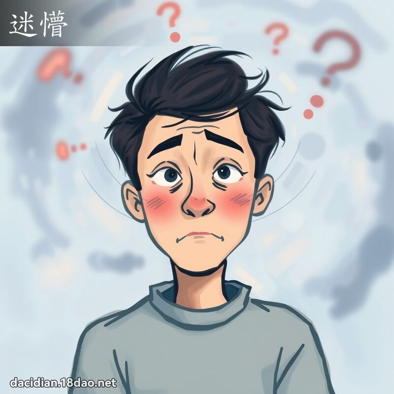 迷懵 - 国语大辞典配图