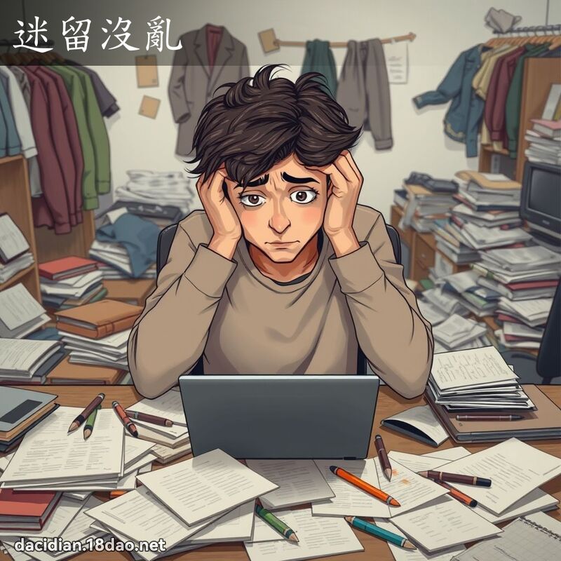 迷留没乱 - 国语大辞典配图