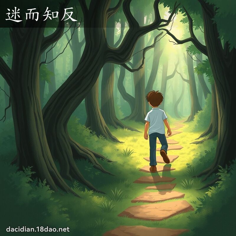 迷而知反 - 国语大辞典配图