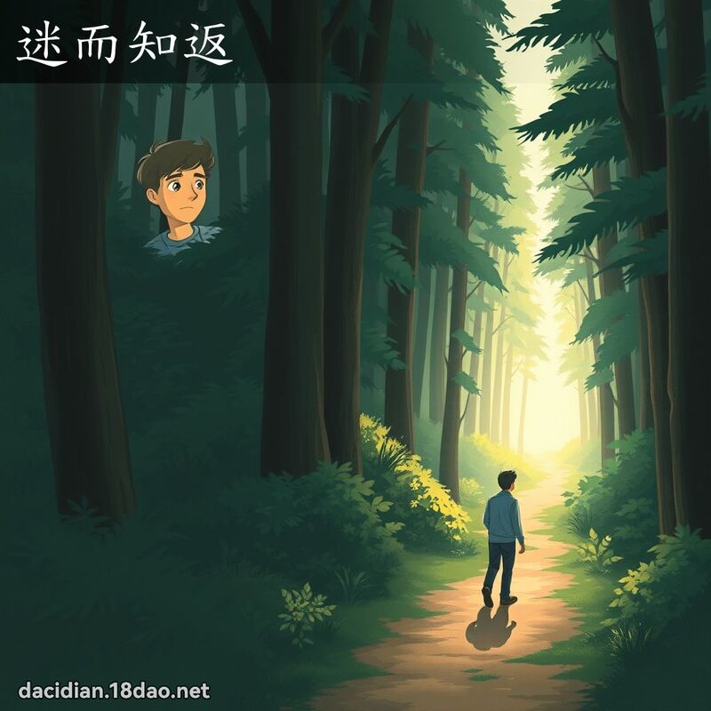 迷而知返 - 國語大辭典配圖