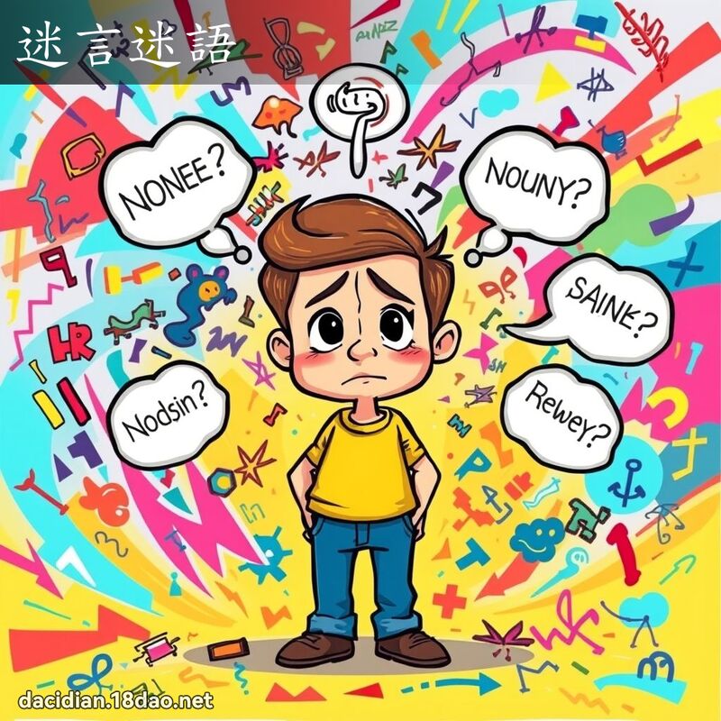迷言迷语 - 国语大辞典配图