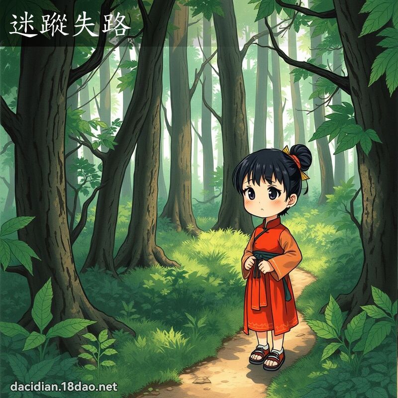 迷蹤失路 - 國語大辭典配圖
