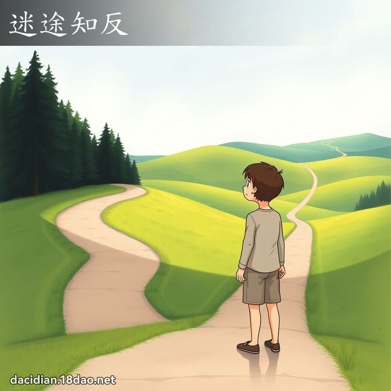 迷途知反 - 國語大辭典配圖