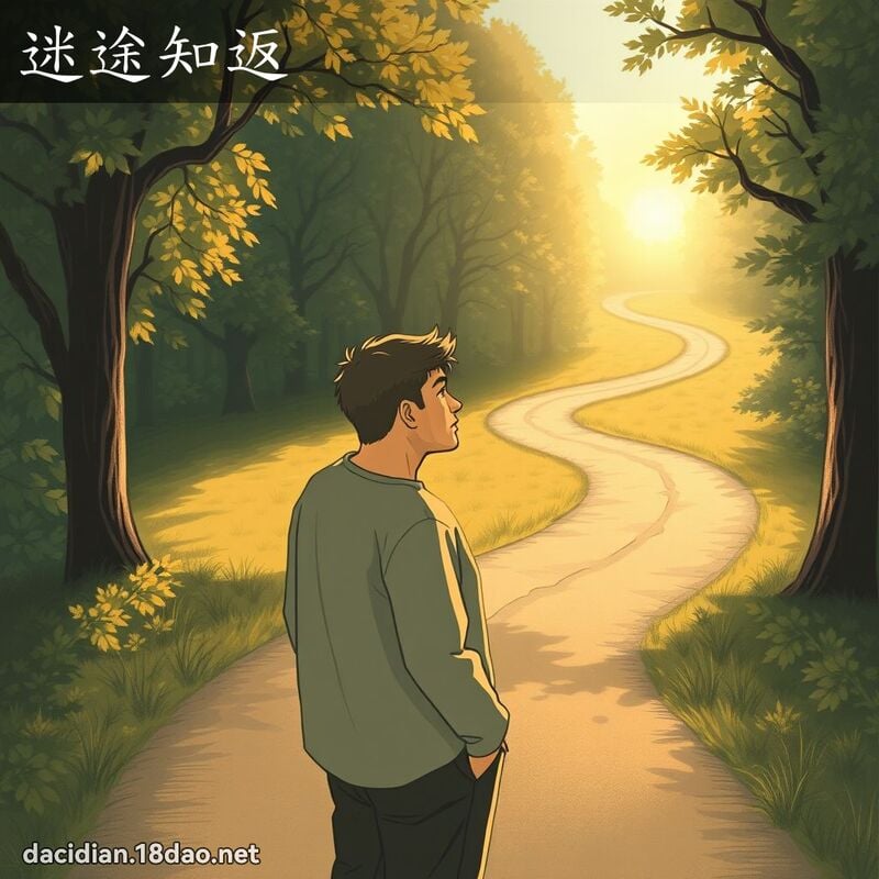 迷途知返 - 國語大辭典配圖