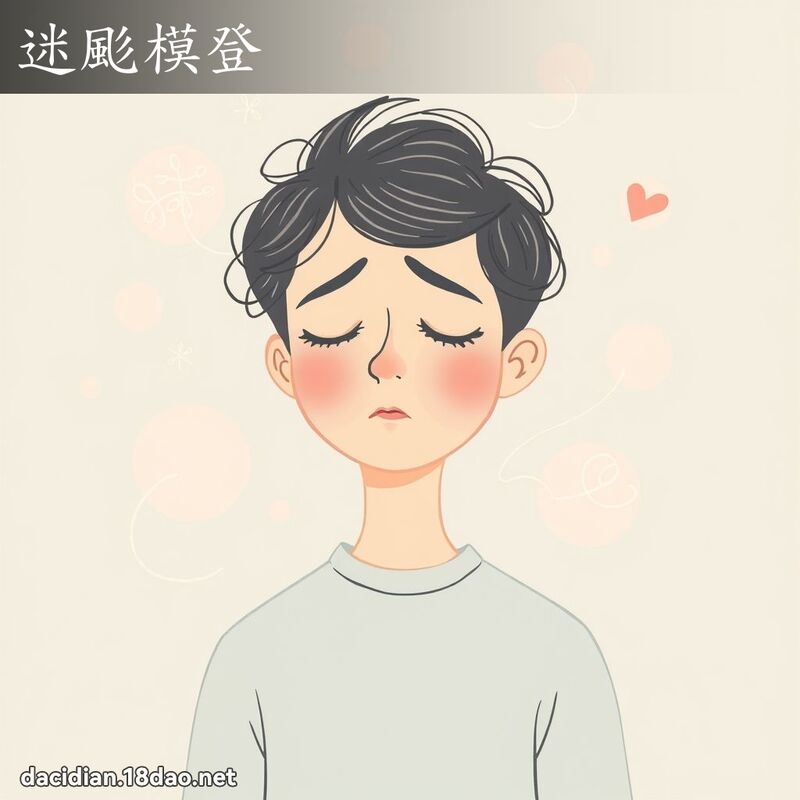 迷颩模登 - 国语大辞典配图