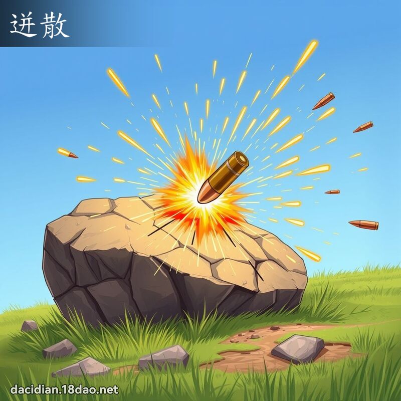 迸散 - 國語大辭典配圖