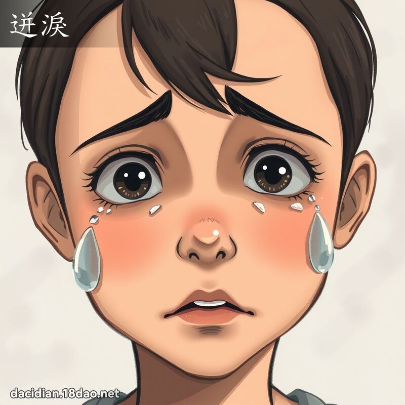 迸泪 - 国语大辞典配图
