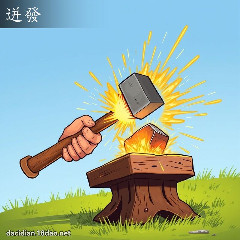 迸發 - 國語大辭典配圖