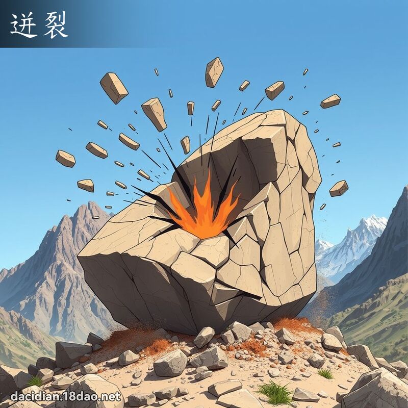 迸裂 - 國語大辭典配圖