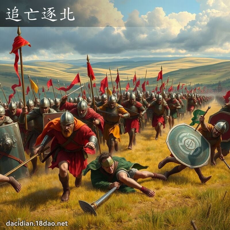 追亡逐北 - 國語大辭典配圖