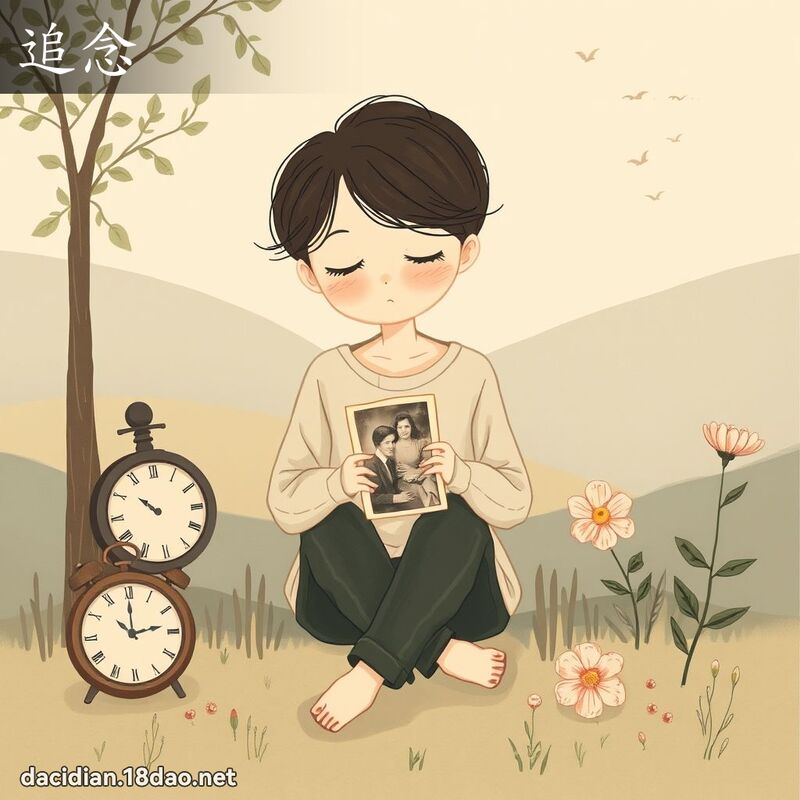 追念 - 国语大辞典配图