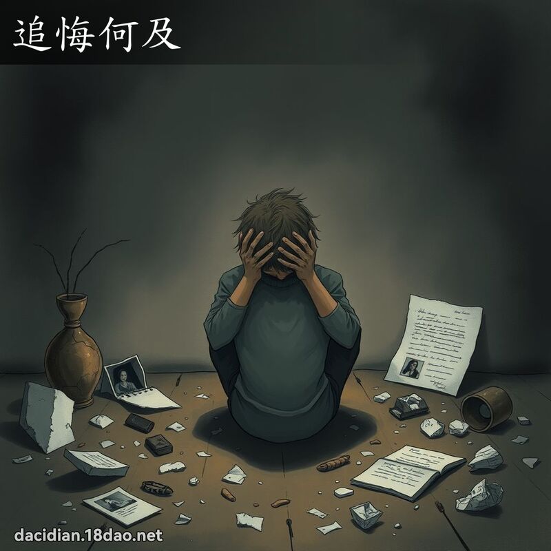 追悔何及 - 国语大辞典配图