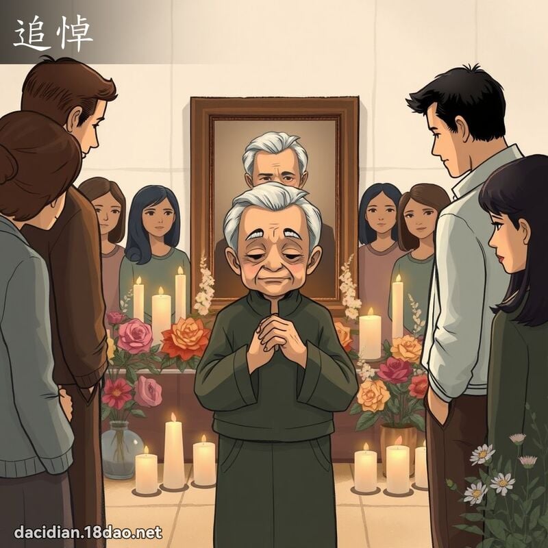 追悼 - 國語大辭典配圖