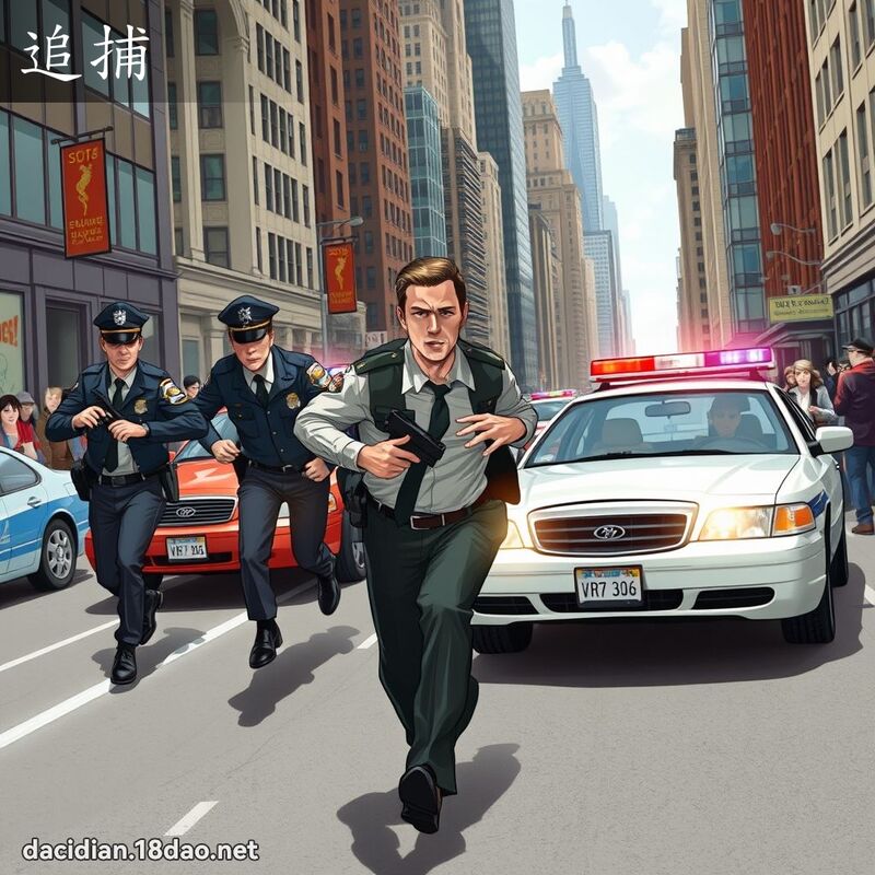 追捕 - 国语大辞典配图
