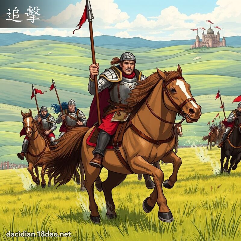 追擊 - 國語大辭典配圖