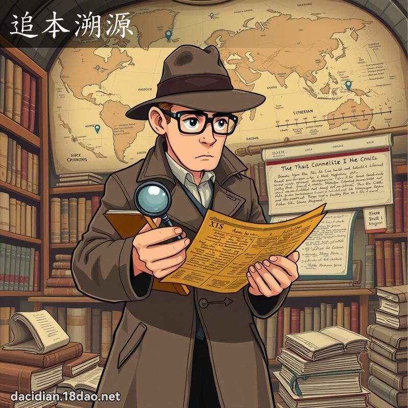 追本溯源 - 國語大辭典配圖