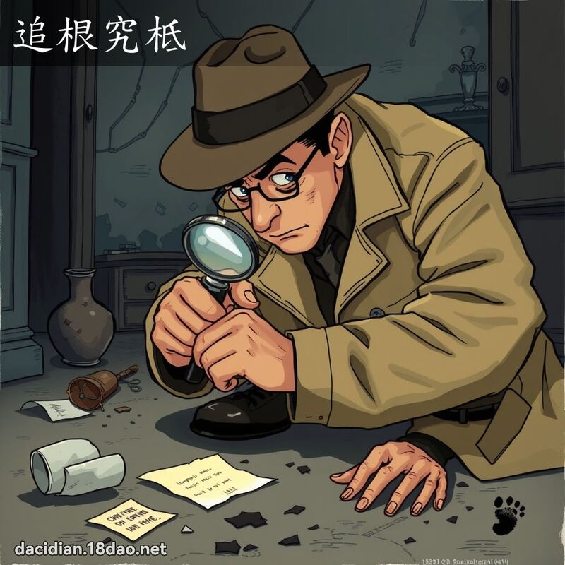 追根究柢 - 國語大辭典配圖