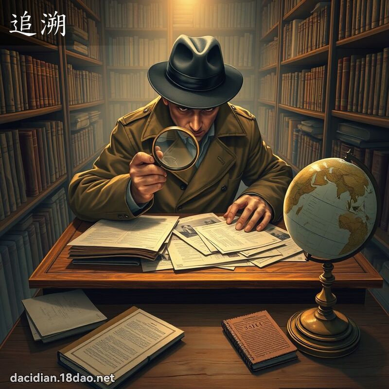追溯 - 國語大辭典配圖