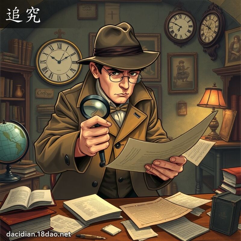 追究 - 国语大辞典配图