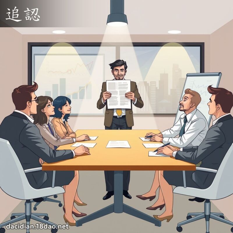 追認 - 國語大辭典配圖