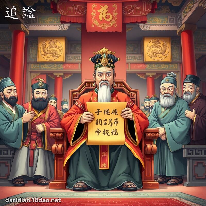 追諡 - 国语大辞典配图